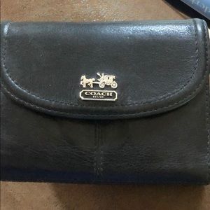 Small black Coach wallet